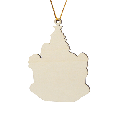 Navidad-Ornamento de madera muñecos de papá y mamá Noel 5 nombres y 1 texto personalizados | Jessemade