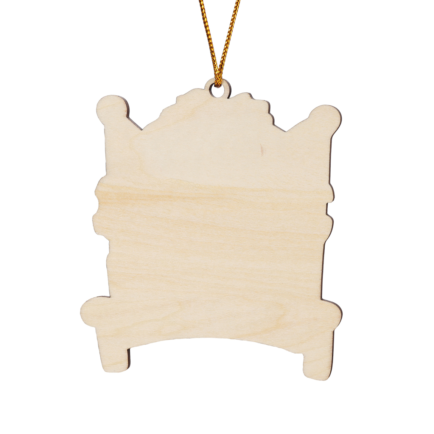 Navidad-Ornamento con muñecos de madera en cama 6 nombres, año y texto personalizados | Jessemade