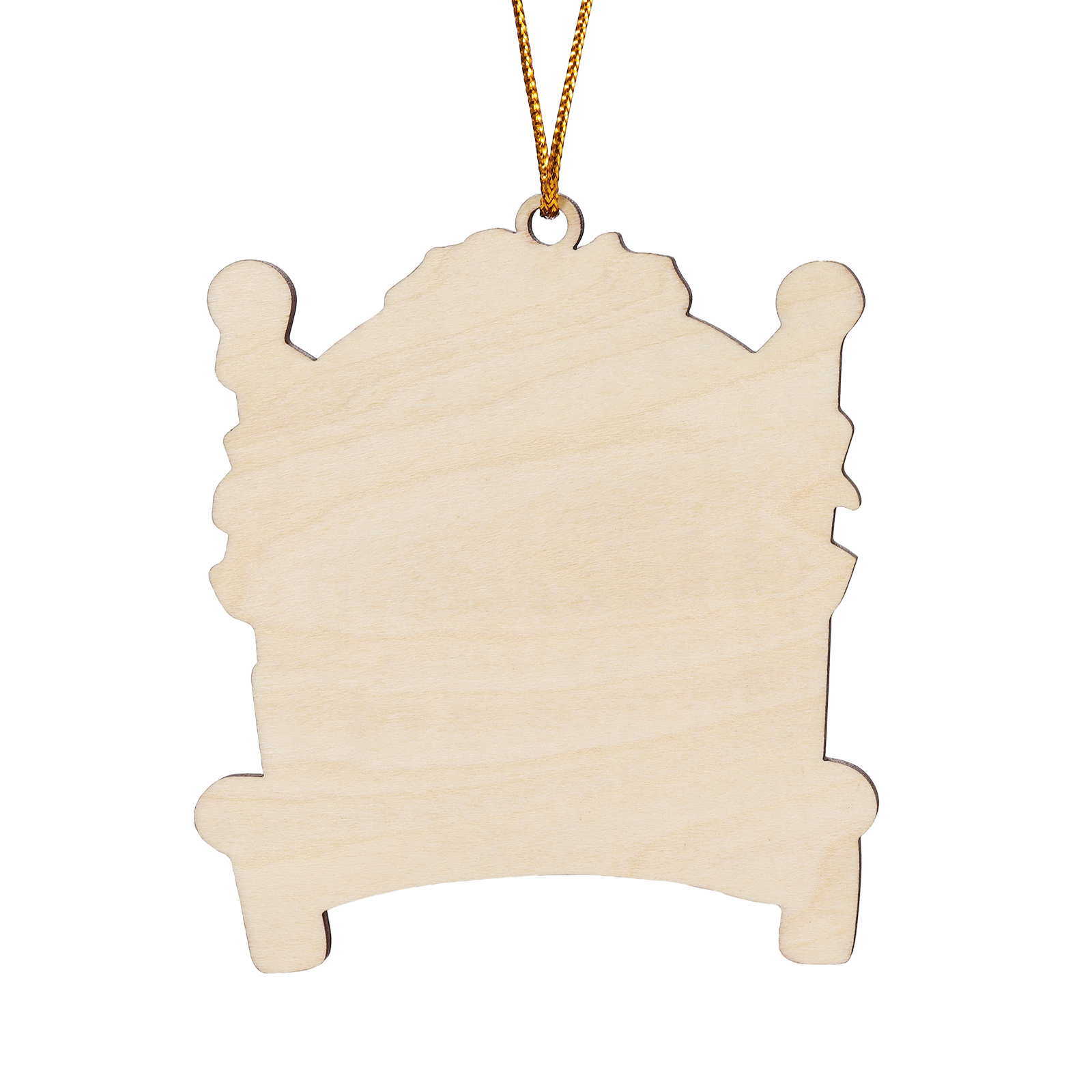 Navidad-Ornamento con muñecos de madera en cama 8 nombres, año y texto personalizados | Jessemade