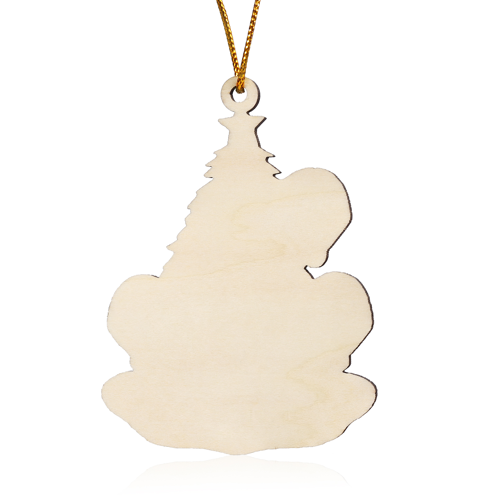 Navidad-Ornamento con muñecos de madera árbol 3 nombres y texto personalizados | Jessemade