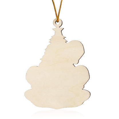 Navidad-Ornamento con muñecos de madera árbol 3 nombres y texto personalizados | Jessemade