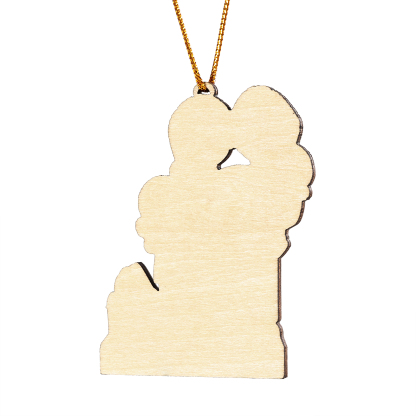 Navidad-Ornamento con Muñecos de Madera de Familia Mamá Embarazada 5 Nombres y Fecha Personalizados | Jessemade