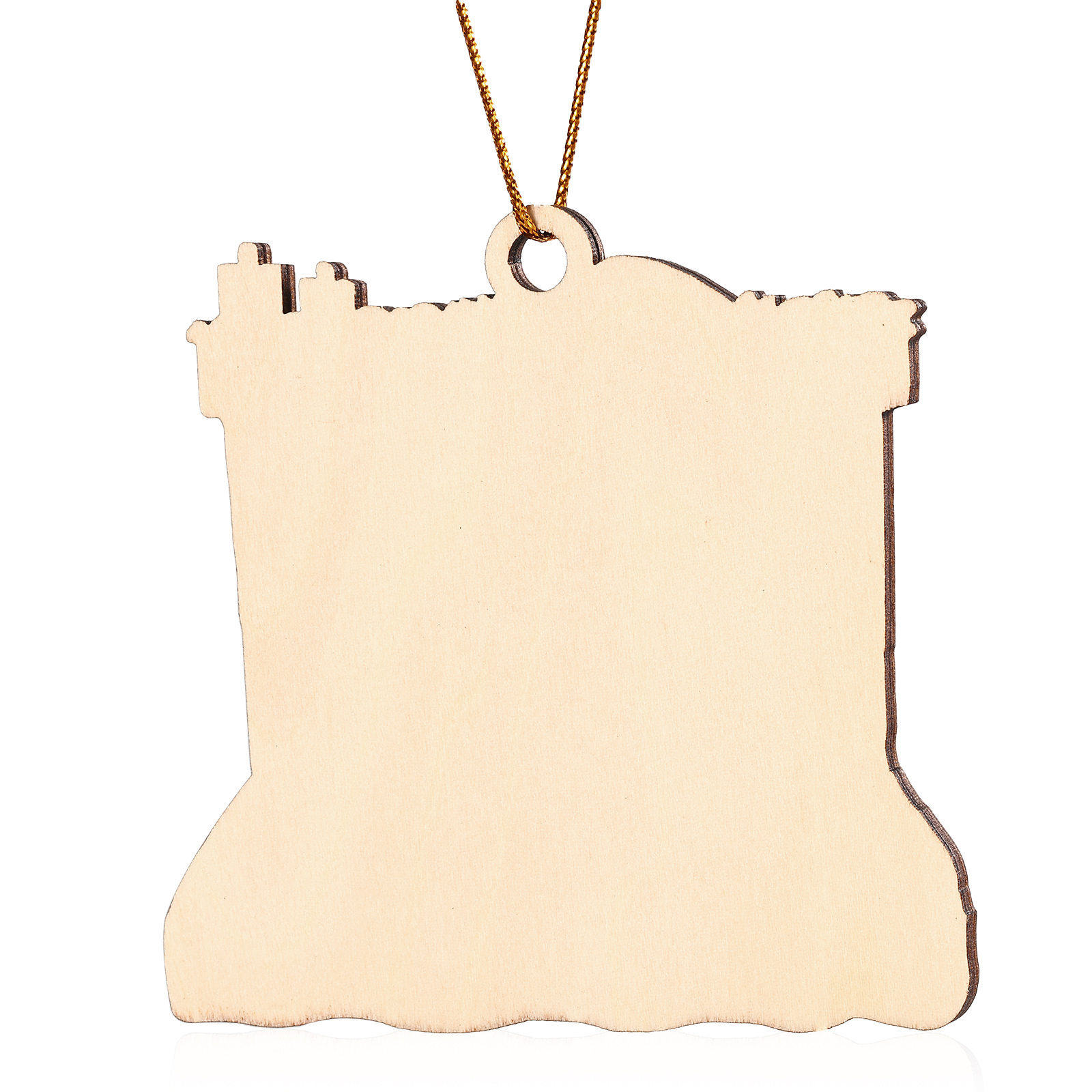 Navidad-Ornamento con muñecos de madera familia leyendo 3 nombres, año y texto personalizados | Jessemade