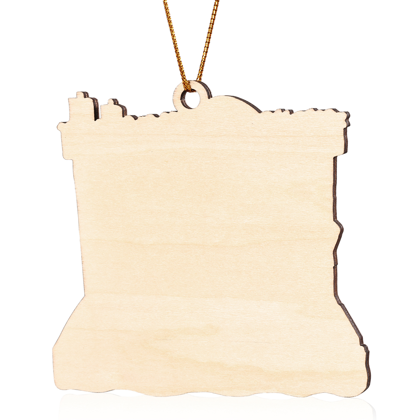 Navidad-Ornamento con muñecos de madera familia leyendo 4 nombres, año y texto personalizados | Jessemade