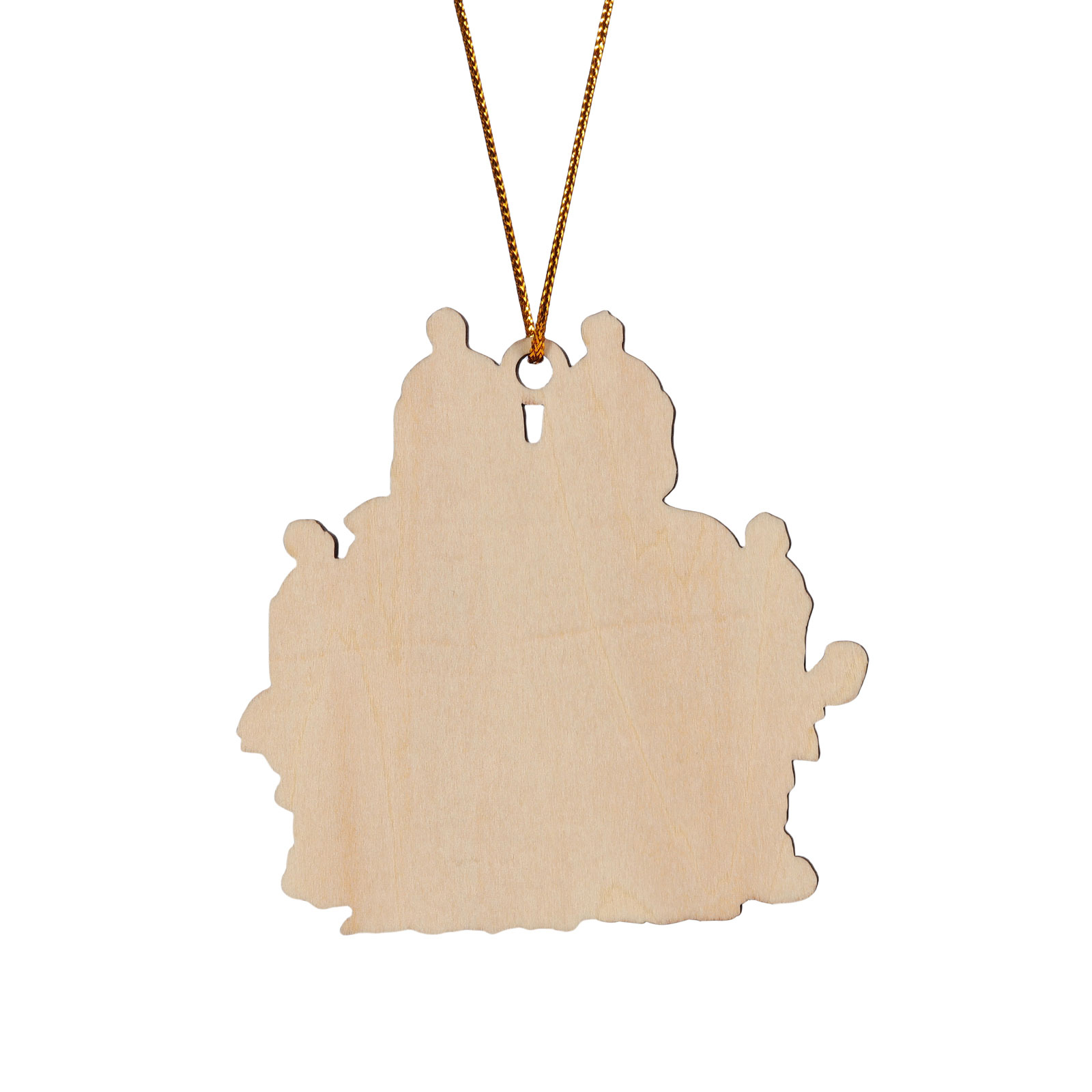 Navidad-Ornamento con muñecos de madera familia 5 nombres, año y texto personalizados | Jessemade