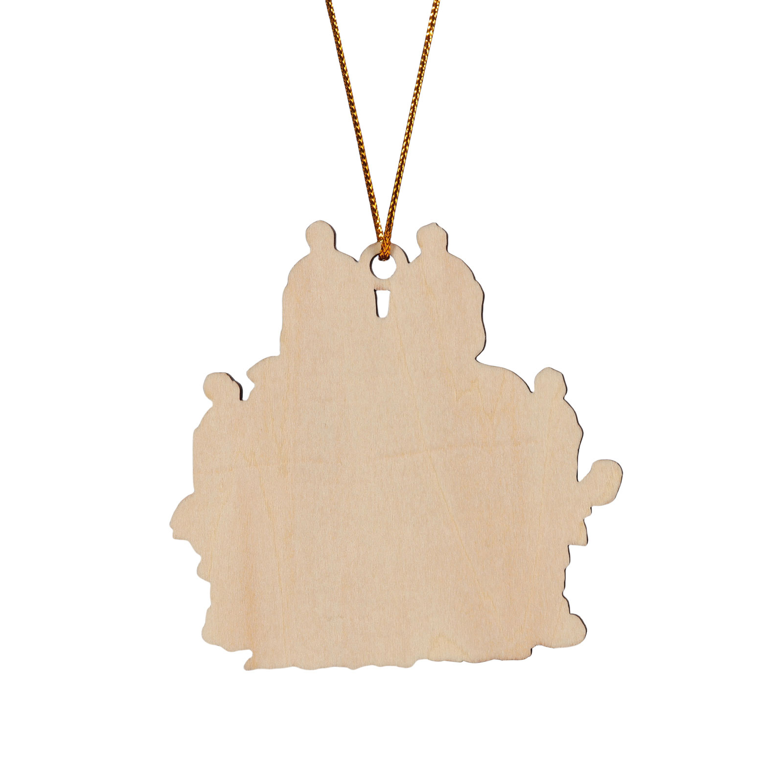 Navidad-Ornamento con muñecos de madera familia 5 nombres, año y texto personalizados | Jessemade