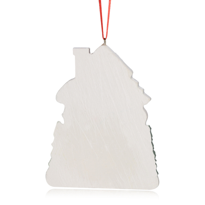 Navidad-Ornamento con muñecos de resina en forma de casa 3 nombres y texto personalizados | Jessemade