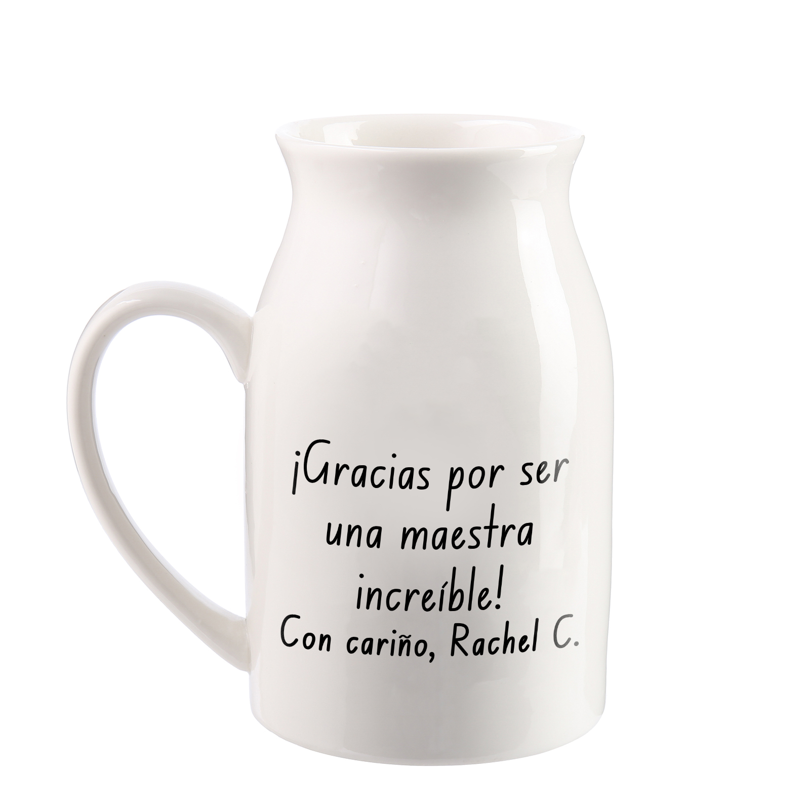 Florero personalizado con texto para graduado – Regalo emotivo para la vuelta a la escuela