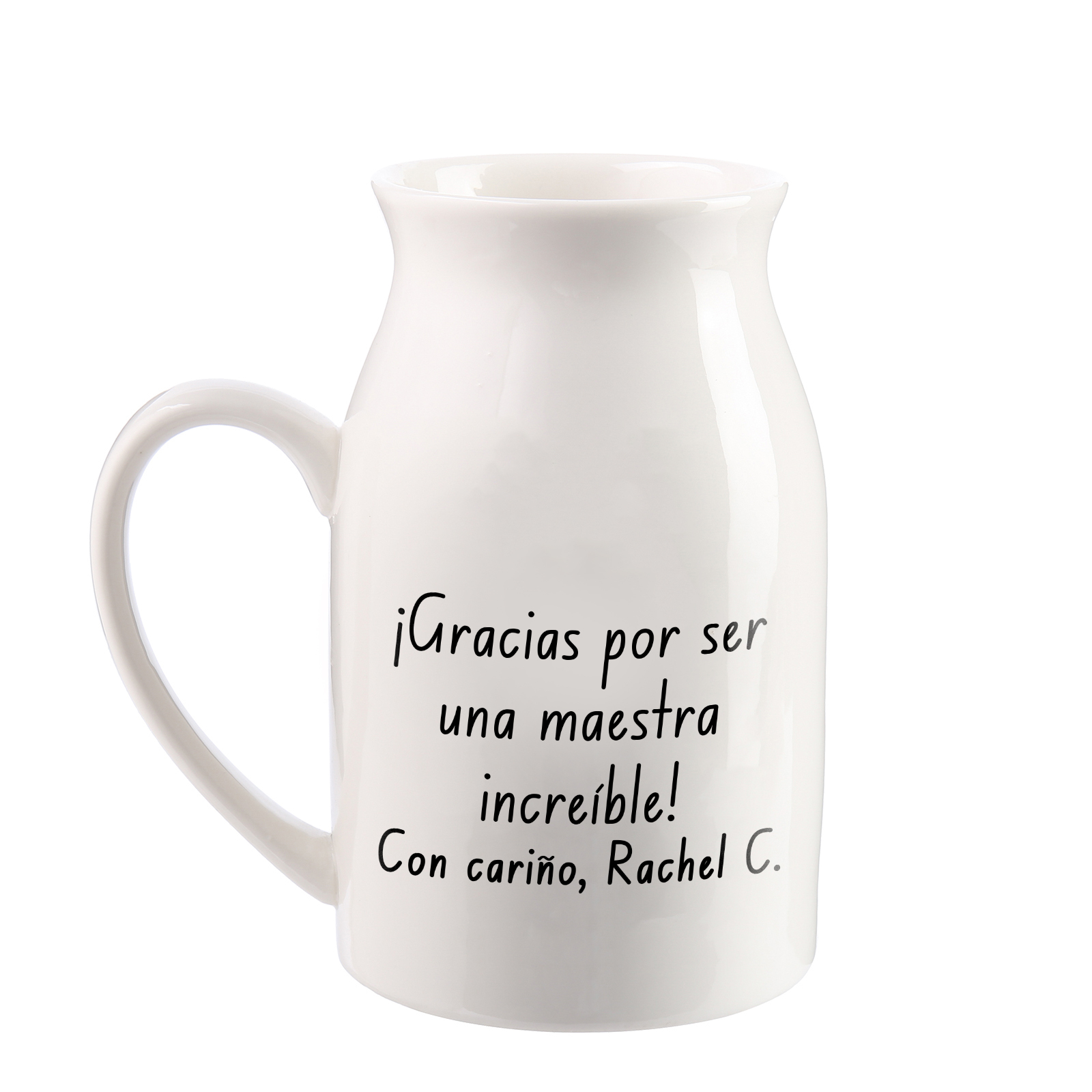 Florero personalizado con texto para graduado – Regalo emotivo para la vuelta a la escuela