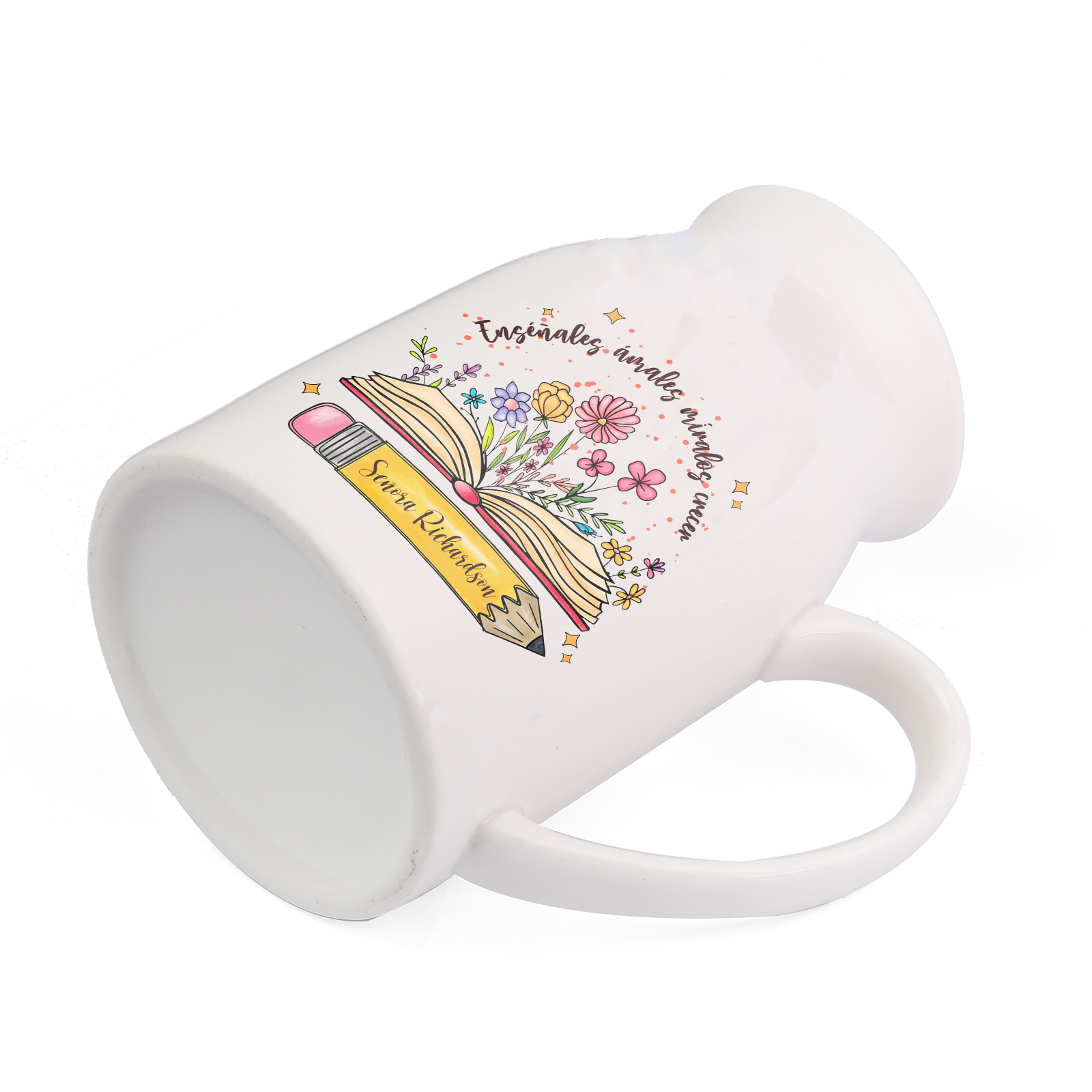 Florero personalizado con texto para graduado – Regalo emotivo para la vuelta a la escuela