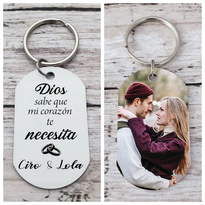 Kit de regalo llavero y cartera con caja llavero de texto y foto, nombre, letra y foto personalizados en cartera | Jessemade