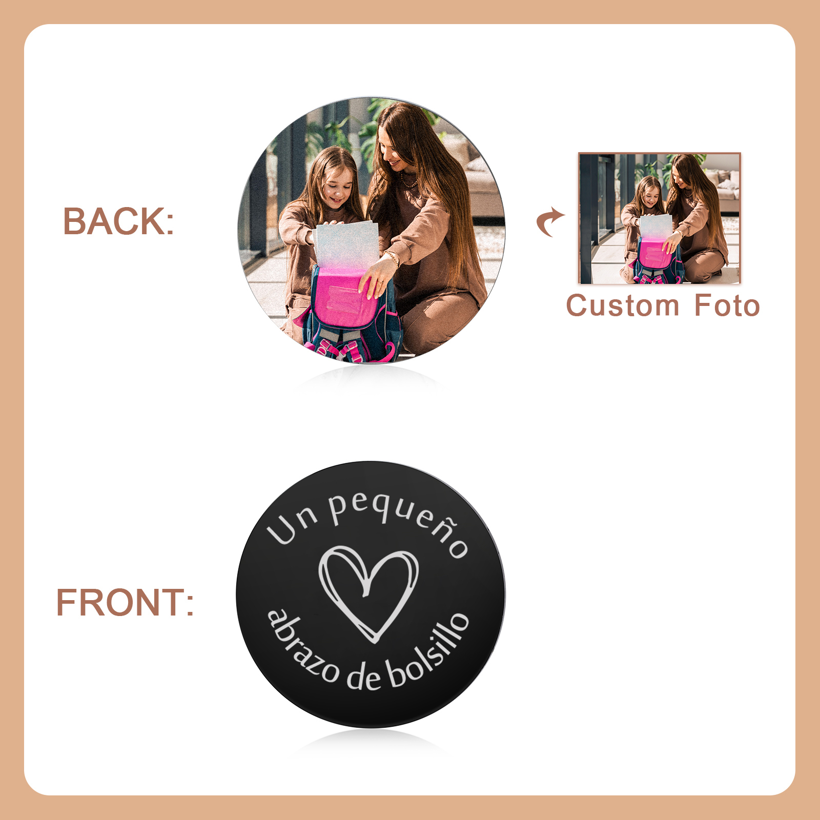 Llavero de Consuelo Personalizado con Imagen – Un Detalle Único para la Vuelta a la Escuela