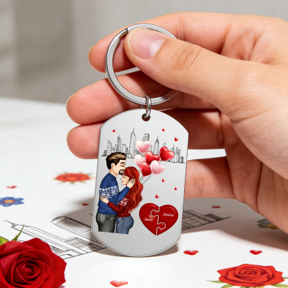 Llavero de calendario personalizado - El día que encontré mi pieza perdida