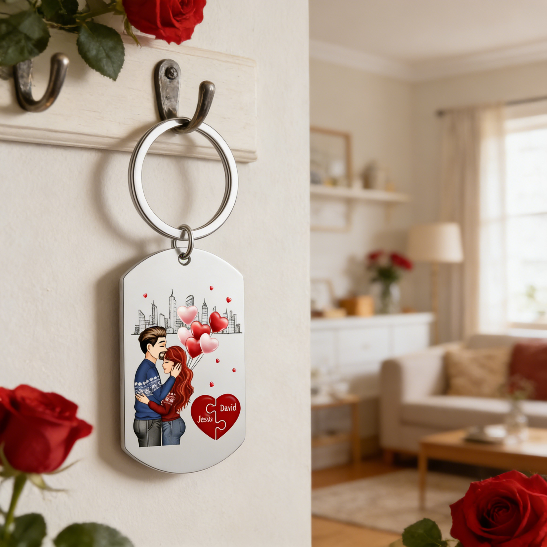 Llavero de calendario personalizado - El día que encontré mi pieza perdida