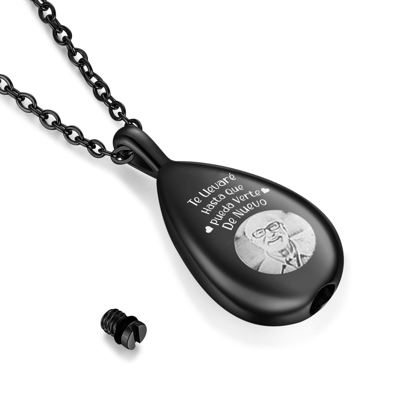 Collar Conmemorativo en Forma de Gota con Foto Collar Personalizado | Jessemade