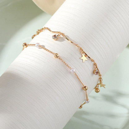Unidad de pulseras de tobillo con colgantes elegantes regalo para mujer | Jessemade