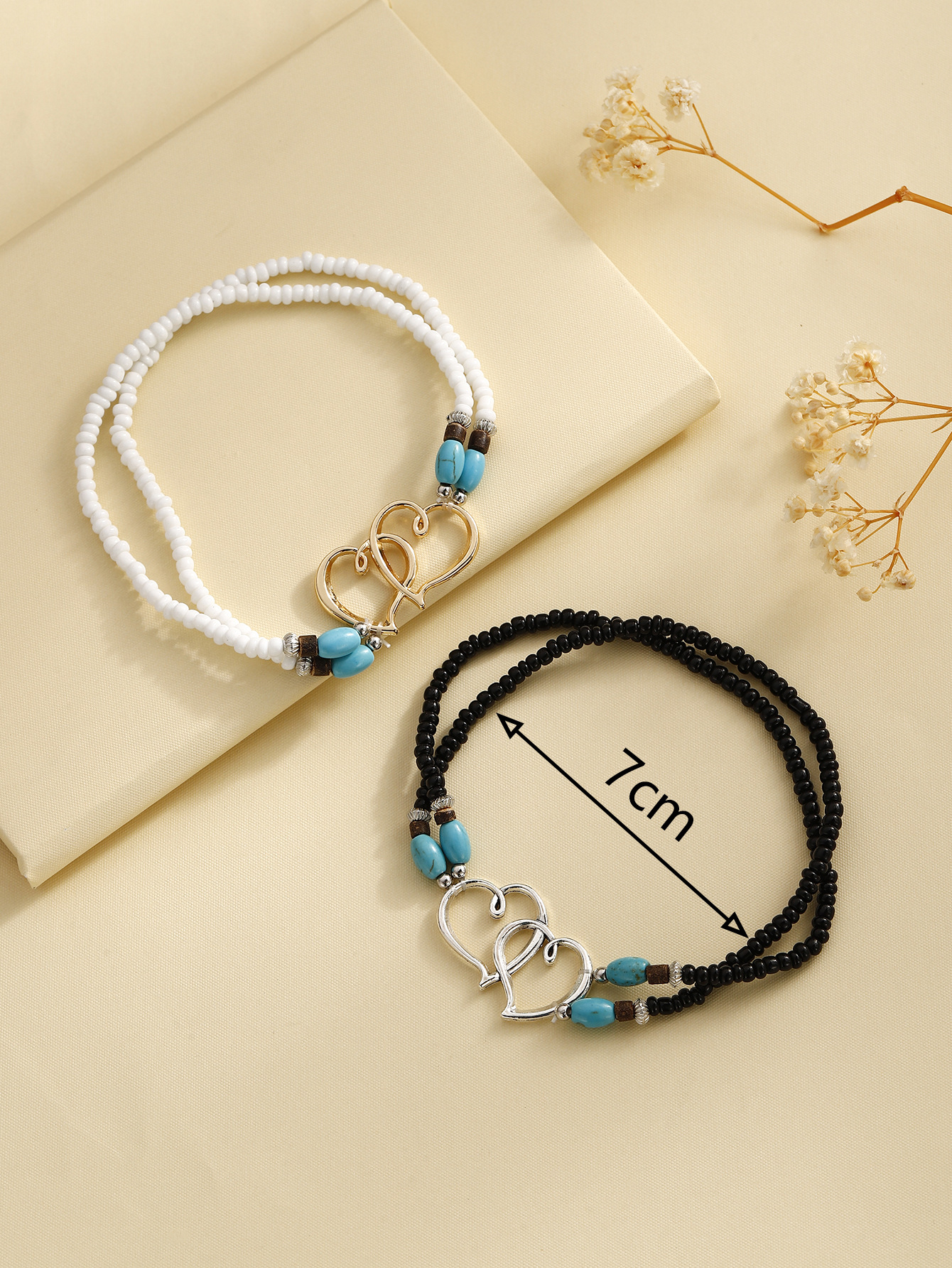 Pulsera de tobillo con colgante de corazón regalo para mujer | Jessemade