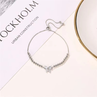 Pulsera de mariposa de zirconio regalo para mujer | Jessemade
