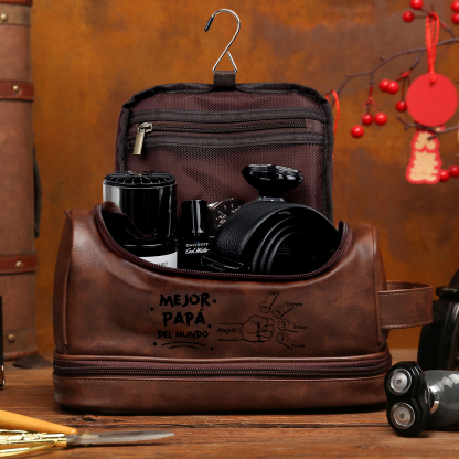 Bolsa para Papá con 5 Nombres Personalizados y Puño con Puño – Regalo Emocional y Práctico | Jessemade ES