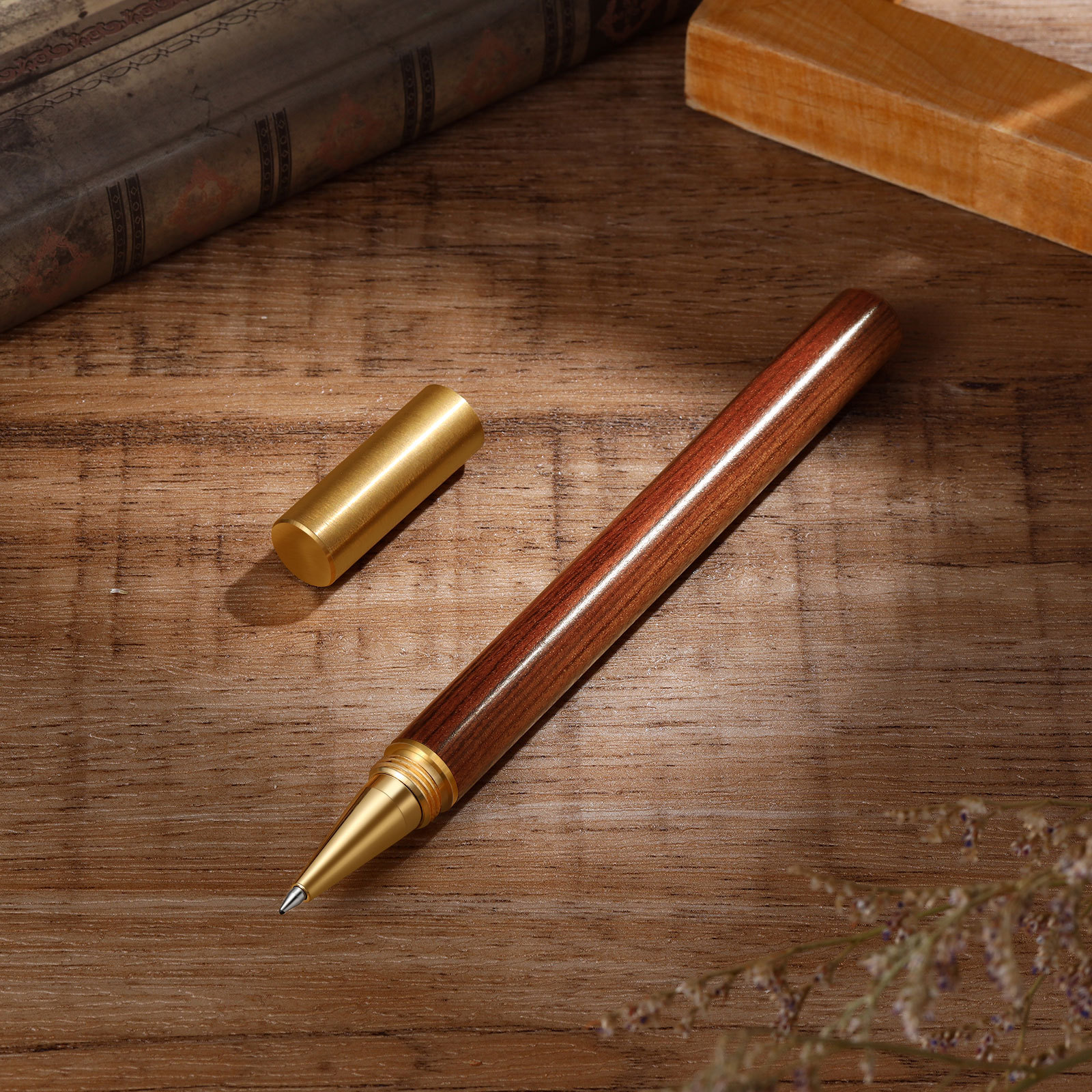 Kit de regalo cartera multifuncional, llavero de cuero, boli con caja personalizado con foto, nombre y letra | Jessemade