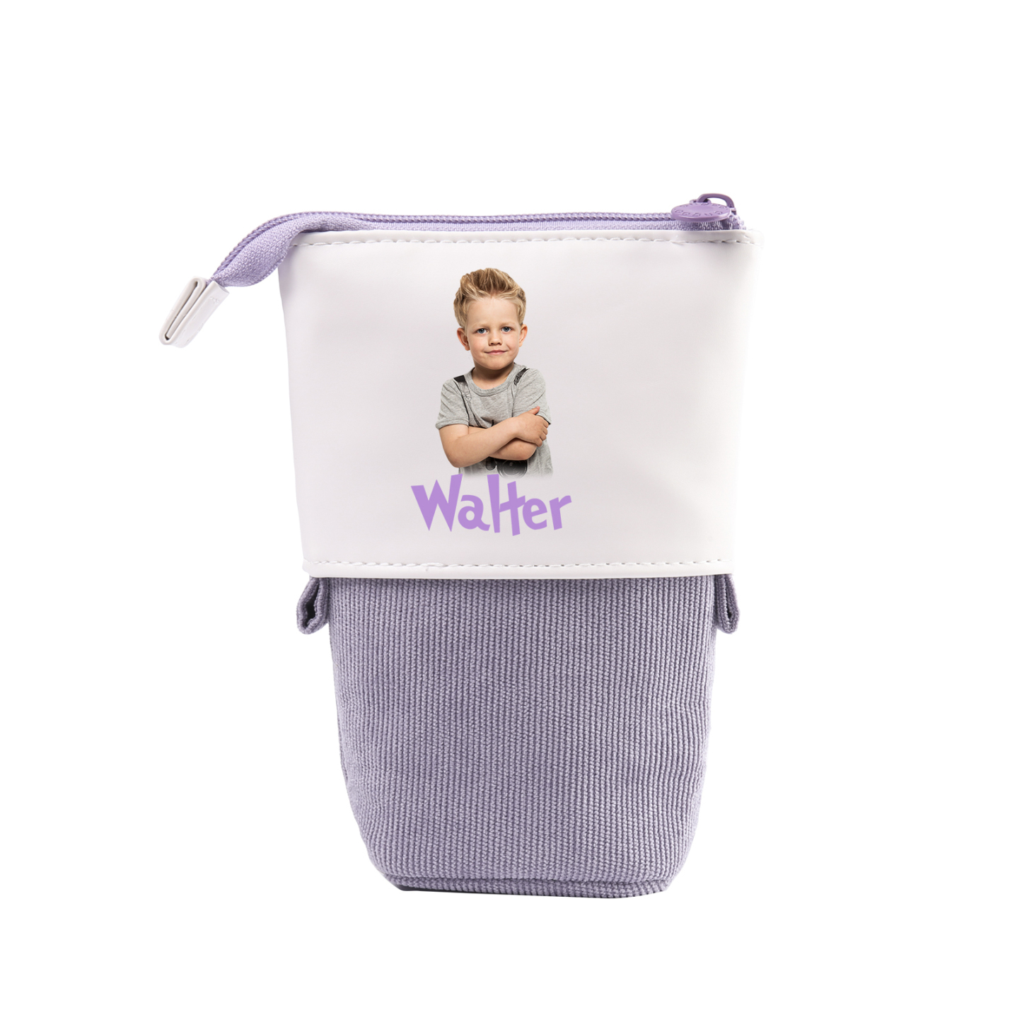 Estuche personalizado con nombre y foto con diseños coloridos para niño