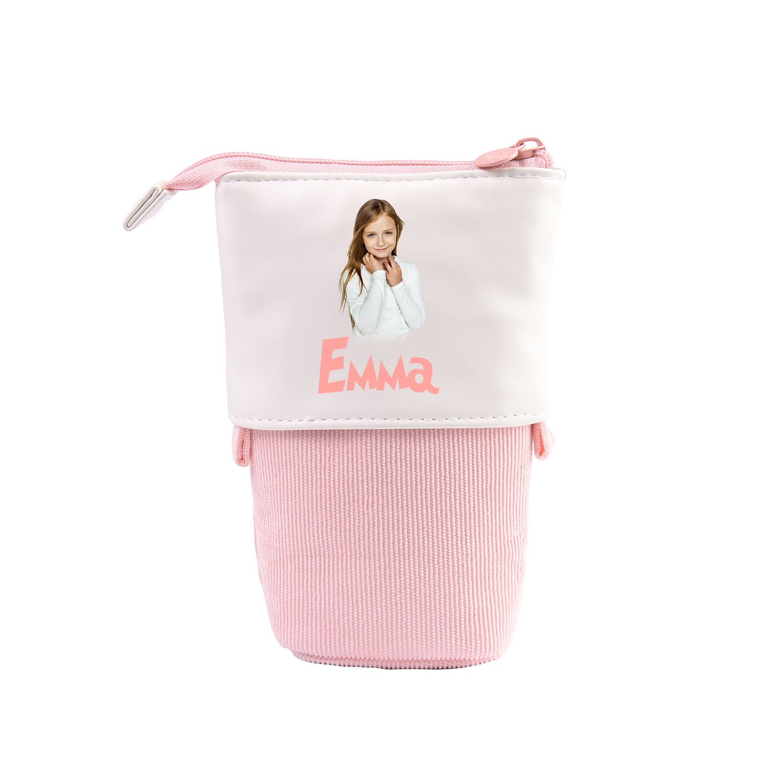 Estuche personalizado con nombre y foto con diseños coloridos para niño