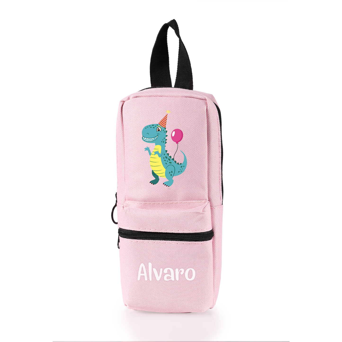 Estuche personalizado con 1 nombre con diseño colorido de animal seleccionado para niños | Jessemade