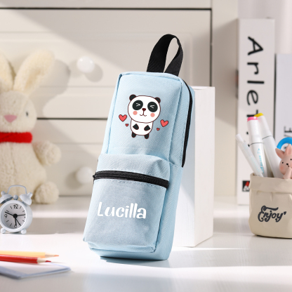 Estuche con Nombre Personalizado y Animal – Regalo Escolar Infantil para la Vuelta al Colegio