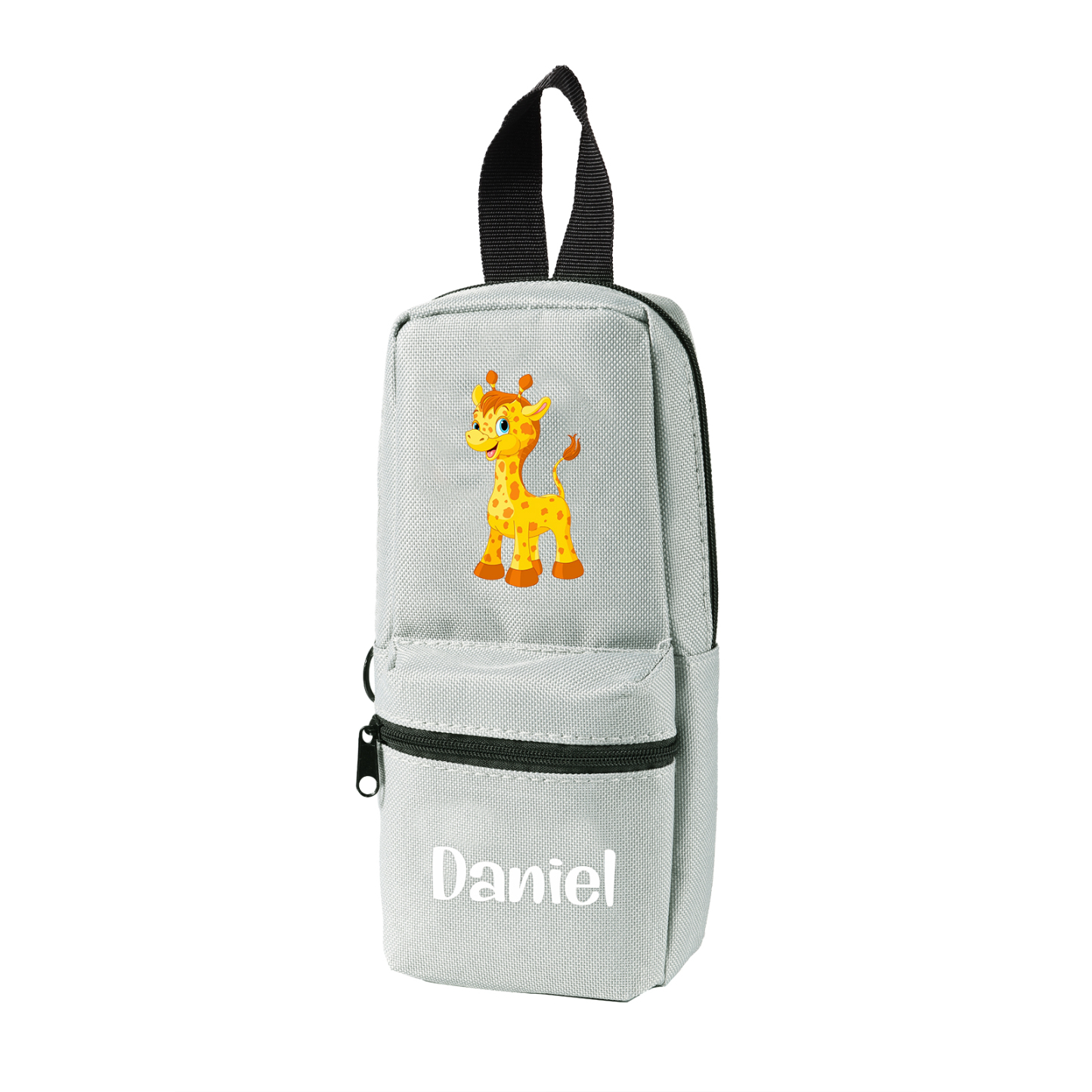 Estuche personalizado con 1 nombre con diseño colorido de animal seleccionado para niños | Jessemade