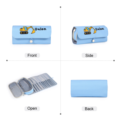 Estuche personalizado con 1 nombre con diseño colorido seleccionado para niños | Jessemade