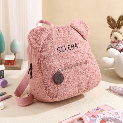 Mochilas escolares "oso" para los niños con nombre personalizado