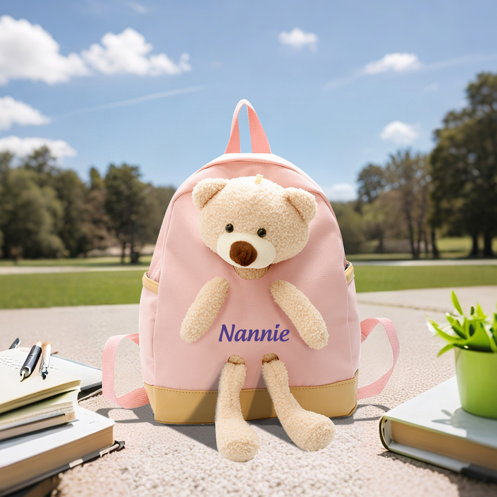 Mochilas-mochila escolar para los niños con tema de planeta con nombre personalizado | Jessemade ES