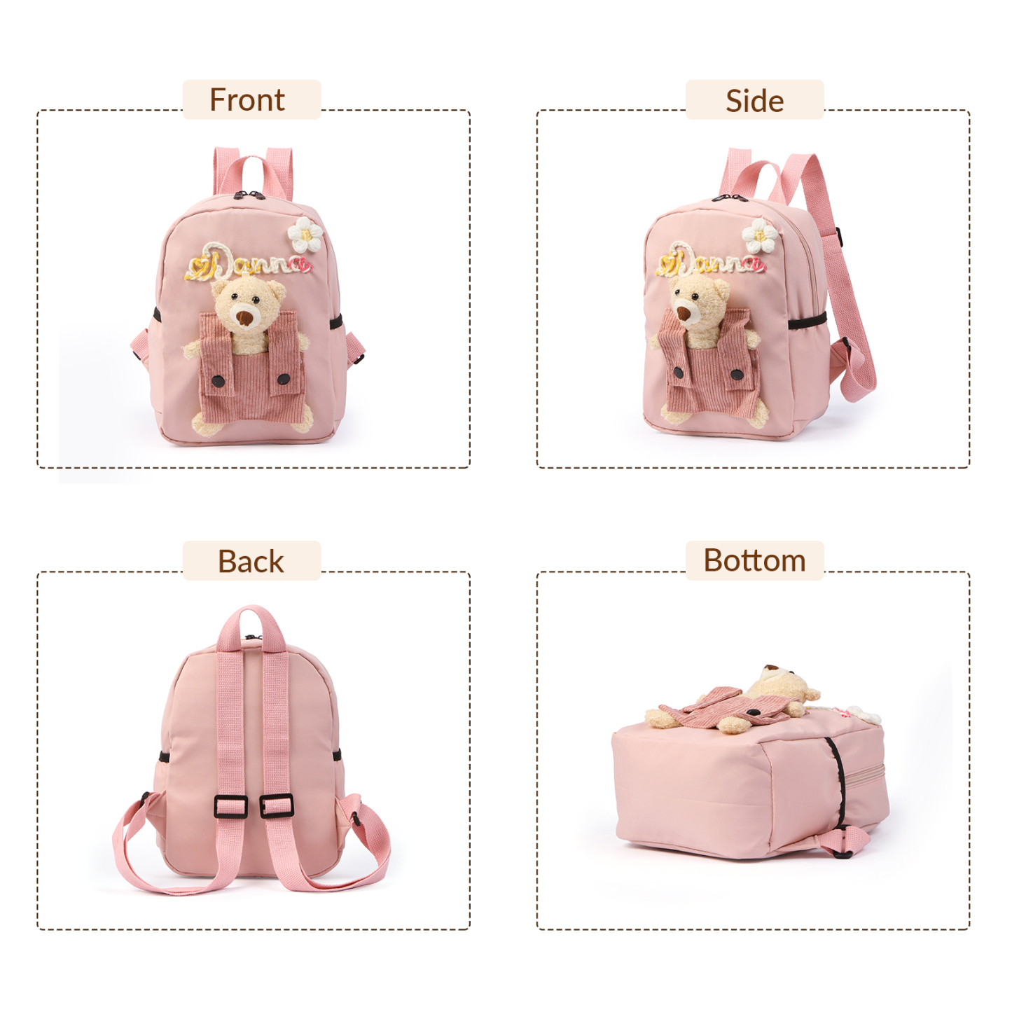 Mochila personalizada con nombre y color – Ideal vuelta a la escuela