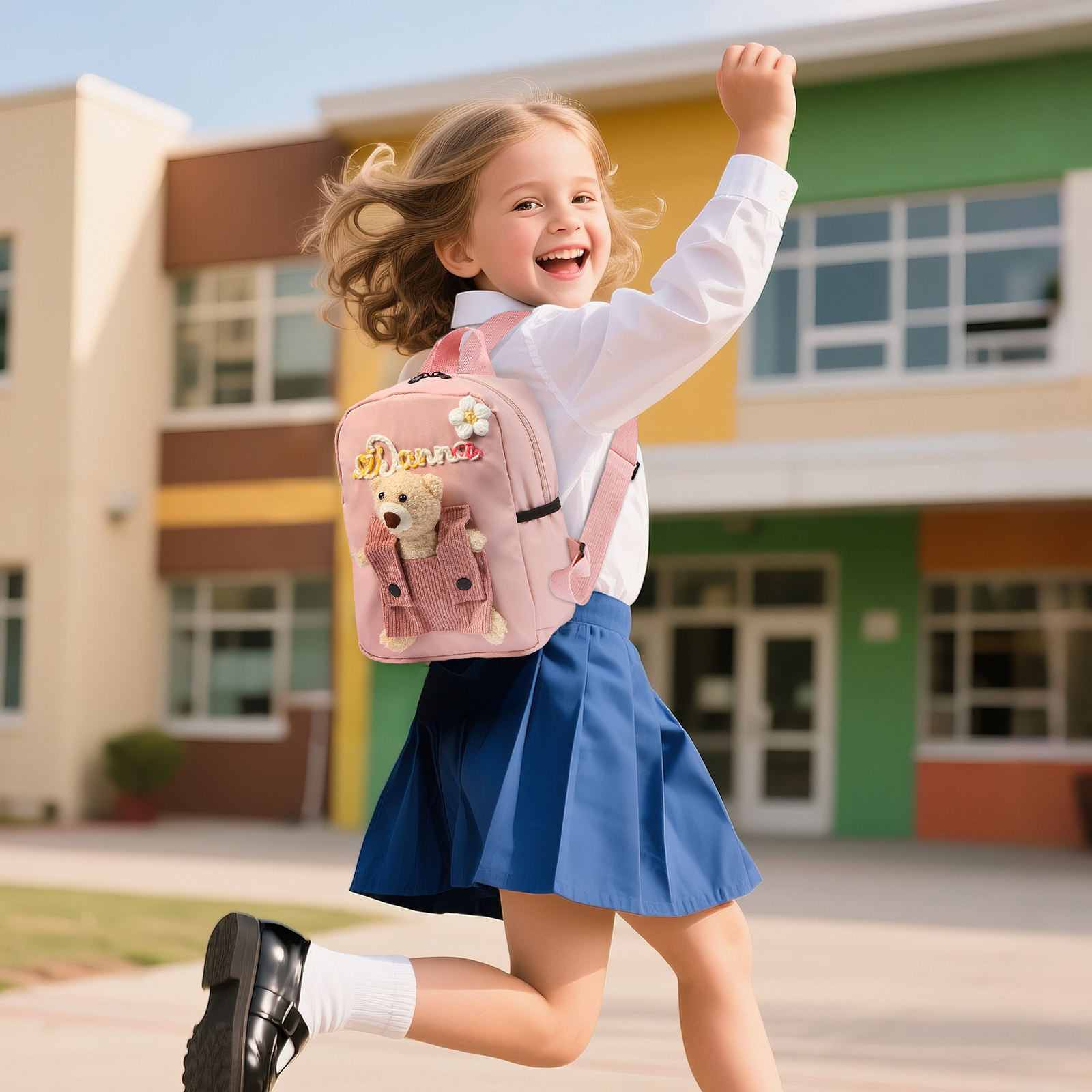 Mochila personalizada con nombre y color – Ideal vuelta a la escuela