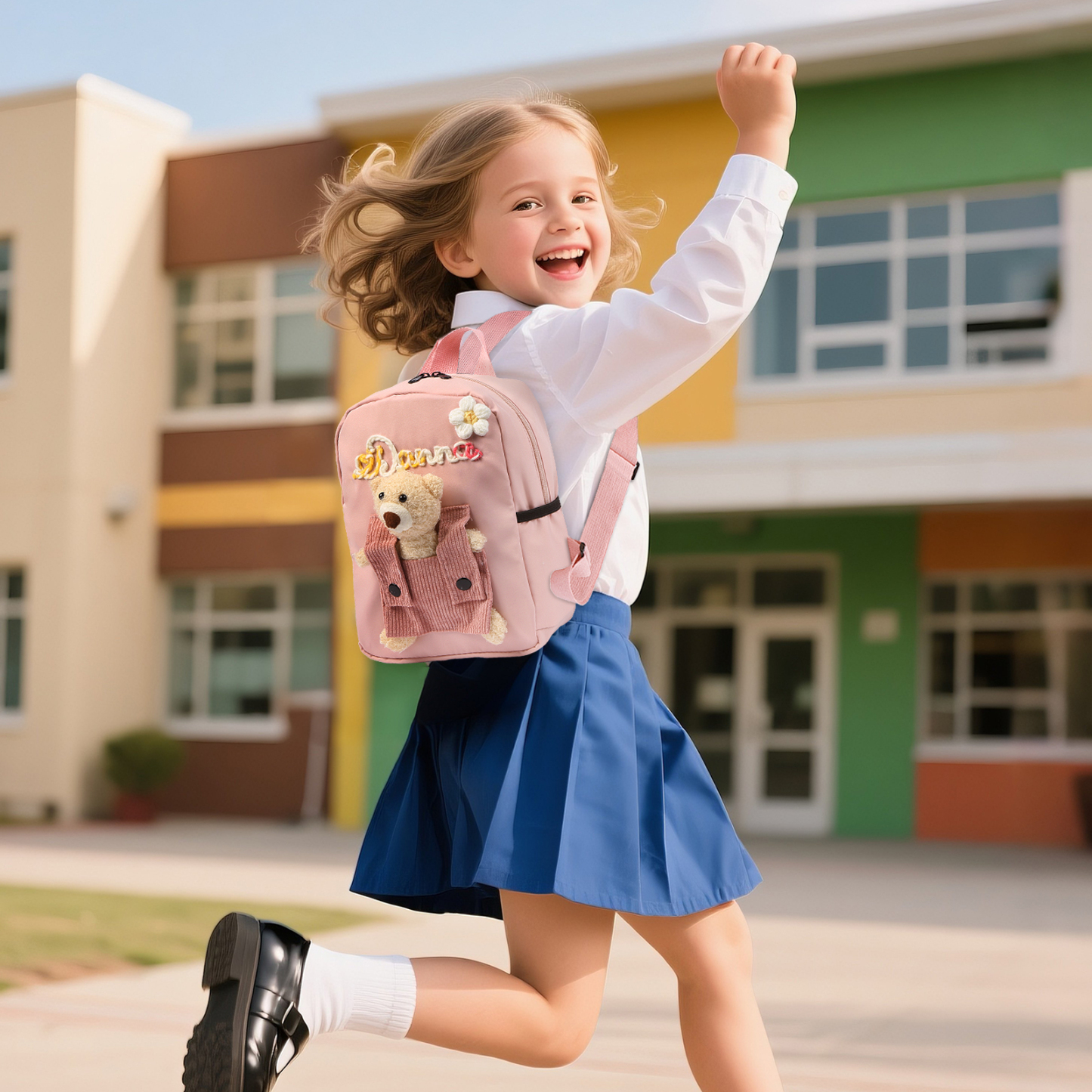 Mochila personalizada con nombre y color – Ideal vuelta a la escuela