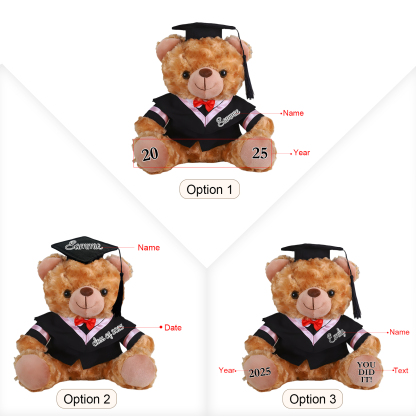 Osito de Peluche de Graduación Personalizado – Recuerdo Único con Nombre y Año | Jessemade