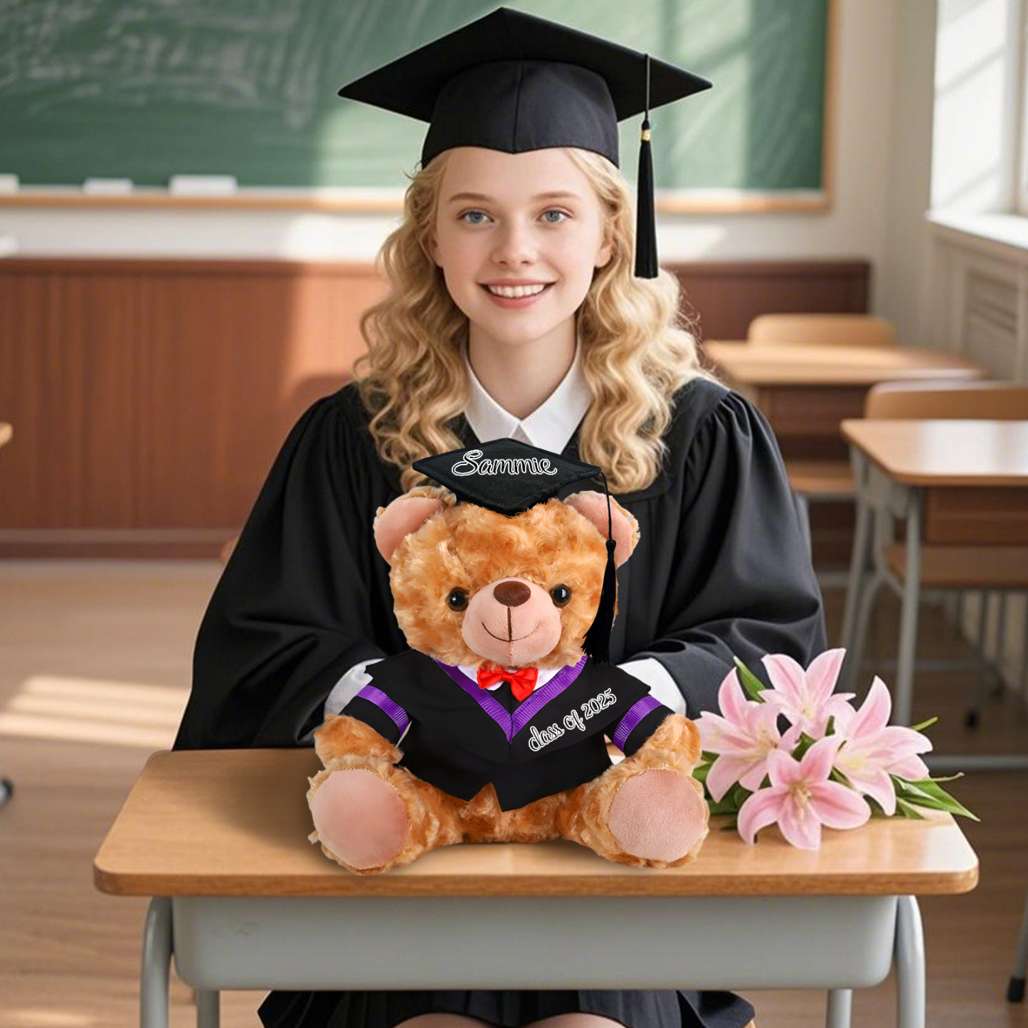 Osito de Peluche de Graduación Personalizado – Recuerdo Único con Nombre y Año | Jessemade