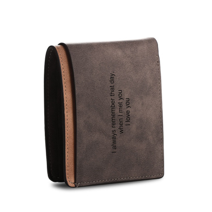Cartera, billetera personalizada para hombre con 1 foto y 3 textos en el reverso, monedero clásico | Jessemade