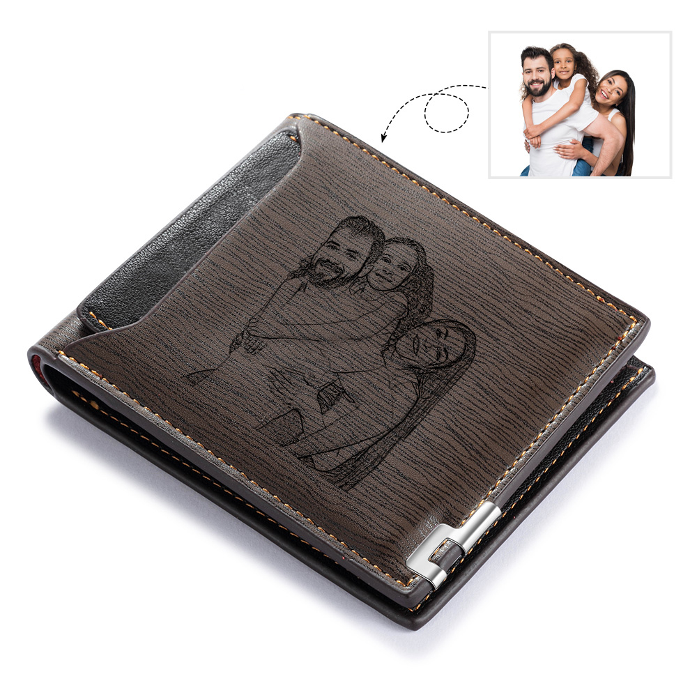 Cartera, billetera multifuncional personalizada con 1 foto en la front