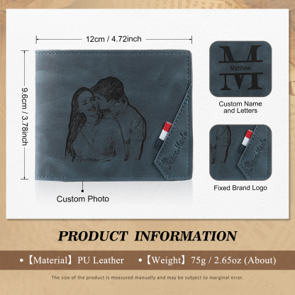 Kit de regalo un par de carteras para mujer y hombre con fotos, nombre y letra personalizados | Jessemade