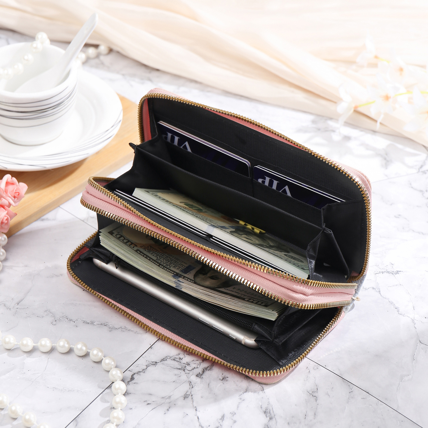 Cartera, billetera colorida con foto personalizada monedero clásico para mujer | Jessemade