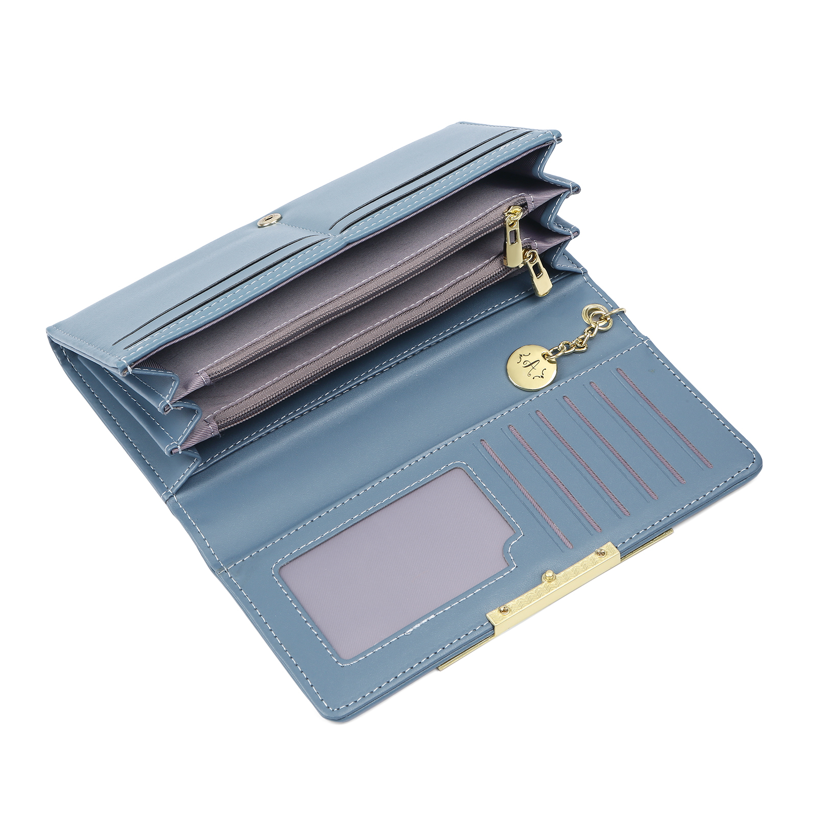 Cartera, billetera con 1 letra y foto personalizados monedero clásico para mujer | Jessemade