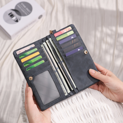 Cartera, billetera con correa con nombre y flor de nacimiento personalizados monedero clásico para mujer | Jessemade