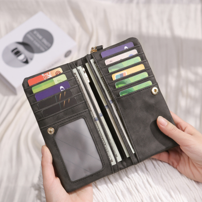 Cartera, billetera con correa con nombre y flor de nacimiento personalizados monedero clásico para mujer | Jessemade