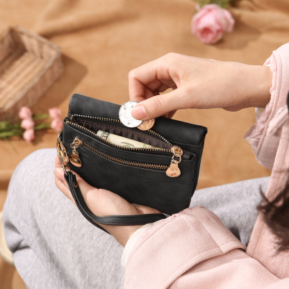 Cartera, billetera con bolsillos de monedas 1 foto personalizada monedero clásico para mujer