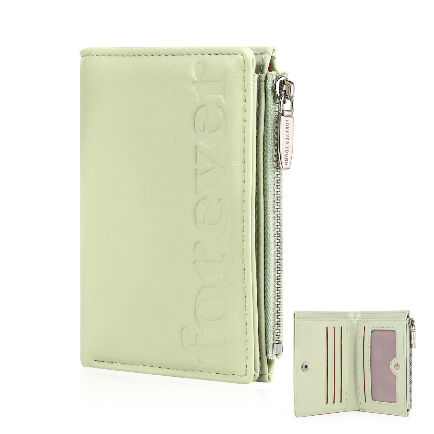 Cartera, billetera "forever" con 1 foto y texto personalizados monedero clásico para mujer | Jessemade