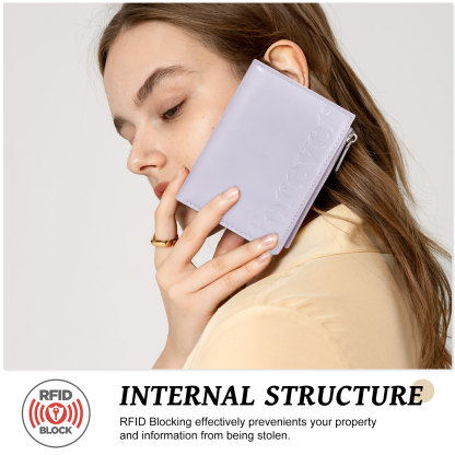 Cartera, billetera "forever" con 1 foto y texto personalizados monedero clásico para mujer | Jessemade