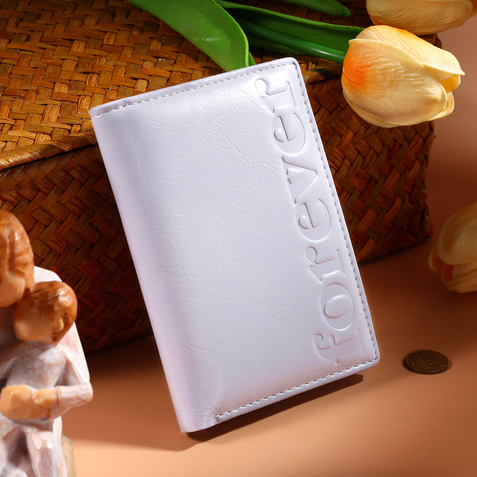 Cartera, billetera "forever" con 1 foto y texto personalizados monedero clásico para mujer | Jessemade