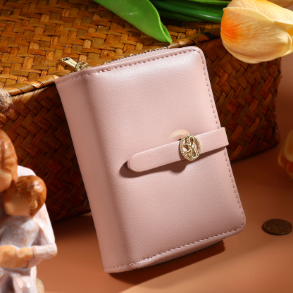 Cartera, billetera con cierre con 1 foto y texto personalizados monedero clásico para mujer | Jessemade