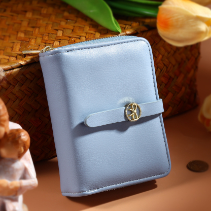 Cartera, billetera con cierre con 1 foto y texto personalizados monedero clásico para mujer | Jessemade